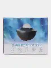 Белый ночник-проектор звёздного неба, с Bluetooth, 10 режимов
