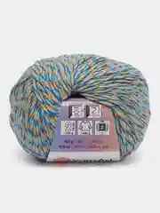 Голубой пряжа YarnArt Baby cotton multicolor, 50г/165м, 50% акрил, 50% хлопок