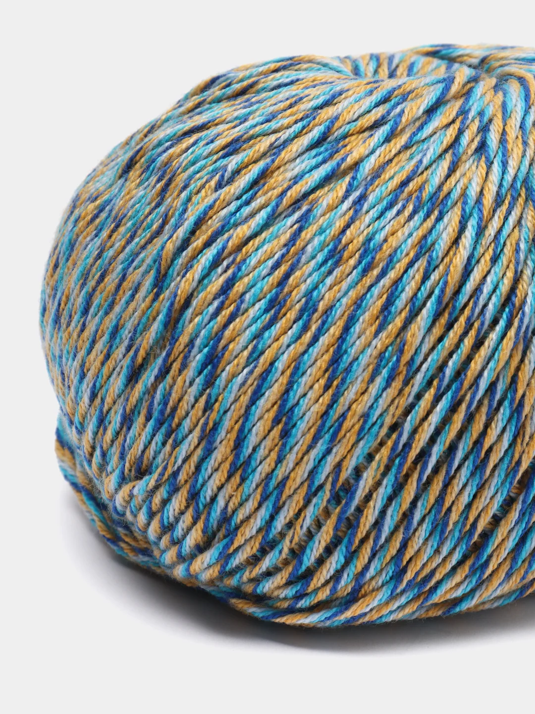 Голубой пряжа YarnArt Baby cotton multicolor, 50г/165м, 50% акрил, 50% хлопок