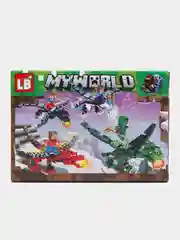 Зеленый конструктор "Майнкрафт", 85-91 деталей