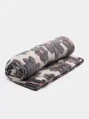 Серый металлик плед-покрывало из бамбукового флиса, 200 х 180 см