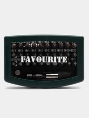 Набор бит Favourite FAV 32 Sets, 32 предмета: 30 бит, переходник, адаптер, кейс