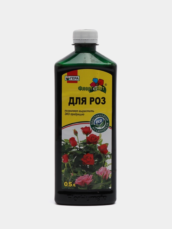 Удобрение жидкое из сапропеля "ФлорГумат" для роз, 0,5 л, Гера