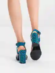 Голубой босоножки женские