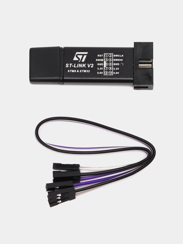 Внутрисхемный программатор / отладчик USB для ST-Link V2 для STM8 и STM32 3.3В/5В