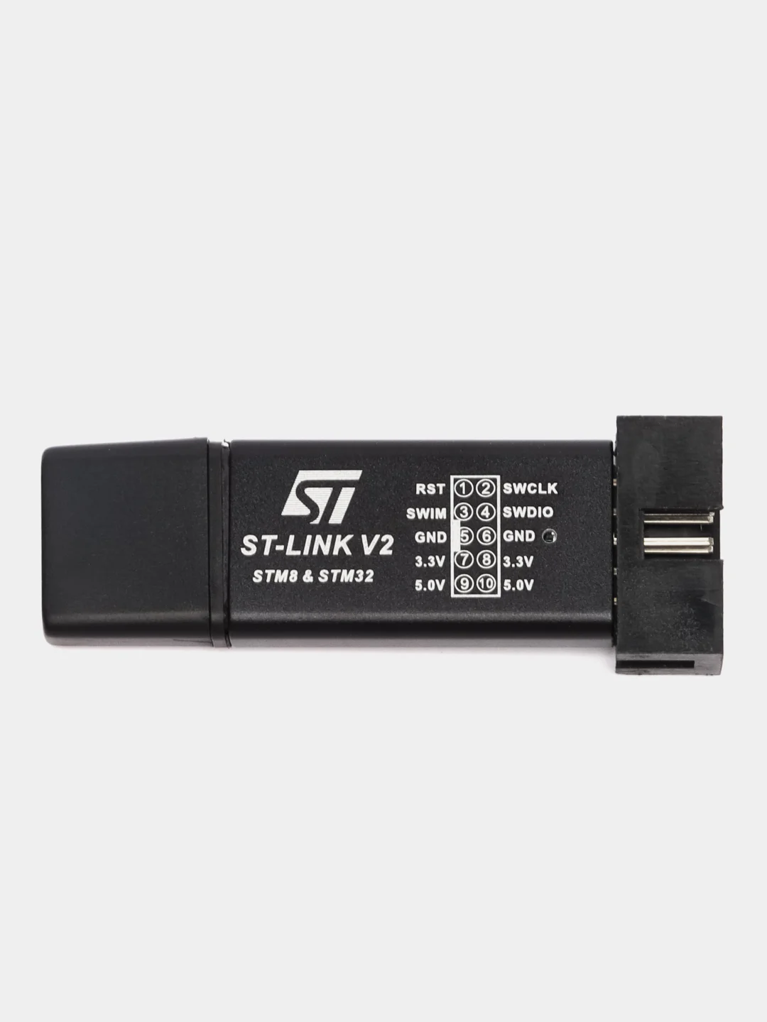 Внутрисхемный программатор / отладчик USB для ST-Link V2 для STM8 и STM32 3.3В/5В