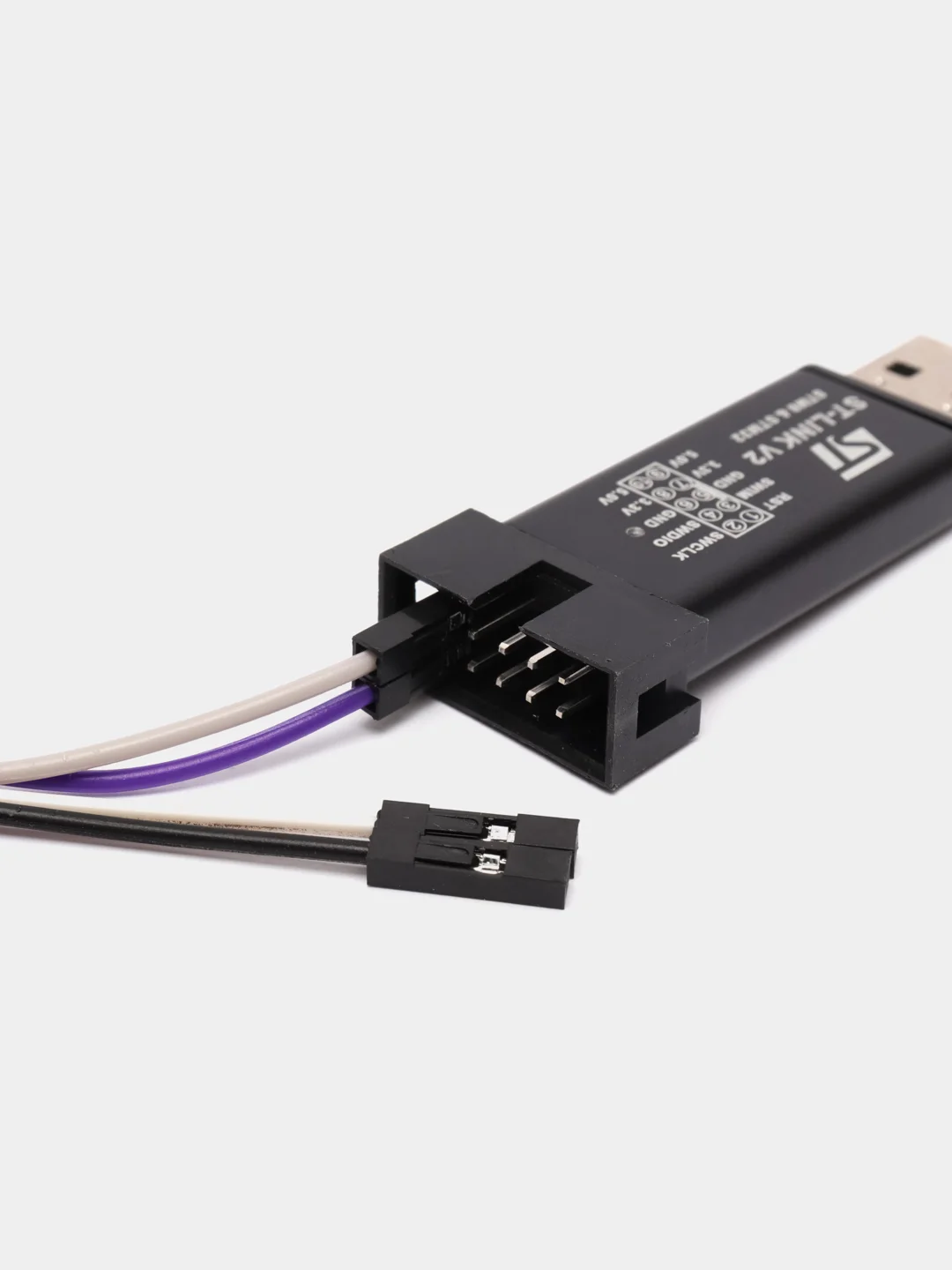 Внутрисхемный программатор / отладчик USB для ST-Link V2 для STM8 и STM32 3.3В/5В