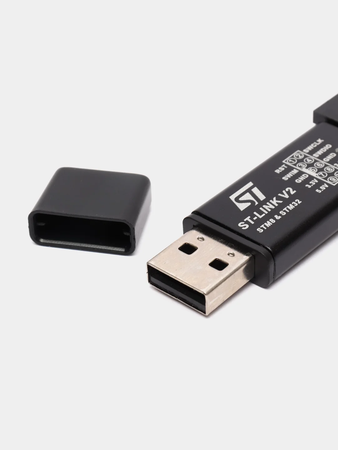 Внутрисхемный программатор / отладчик USB для ST-Link V2 для STM8 и STM32 3.3В/5В