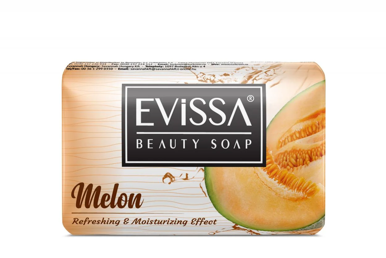 EVISSA мыло туалетное, 100 г, дыня / лимон / яблоко