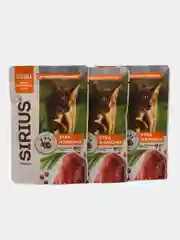 Влажный корм для стерилизованных кошек Sirius, кусочки в соусе, утка с клюквой, 85 гр