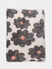Серый металлик плед-покрывало из бамбукового флиса, 200 х 180 см