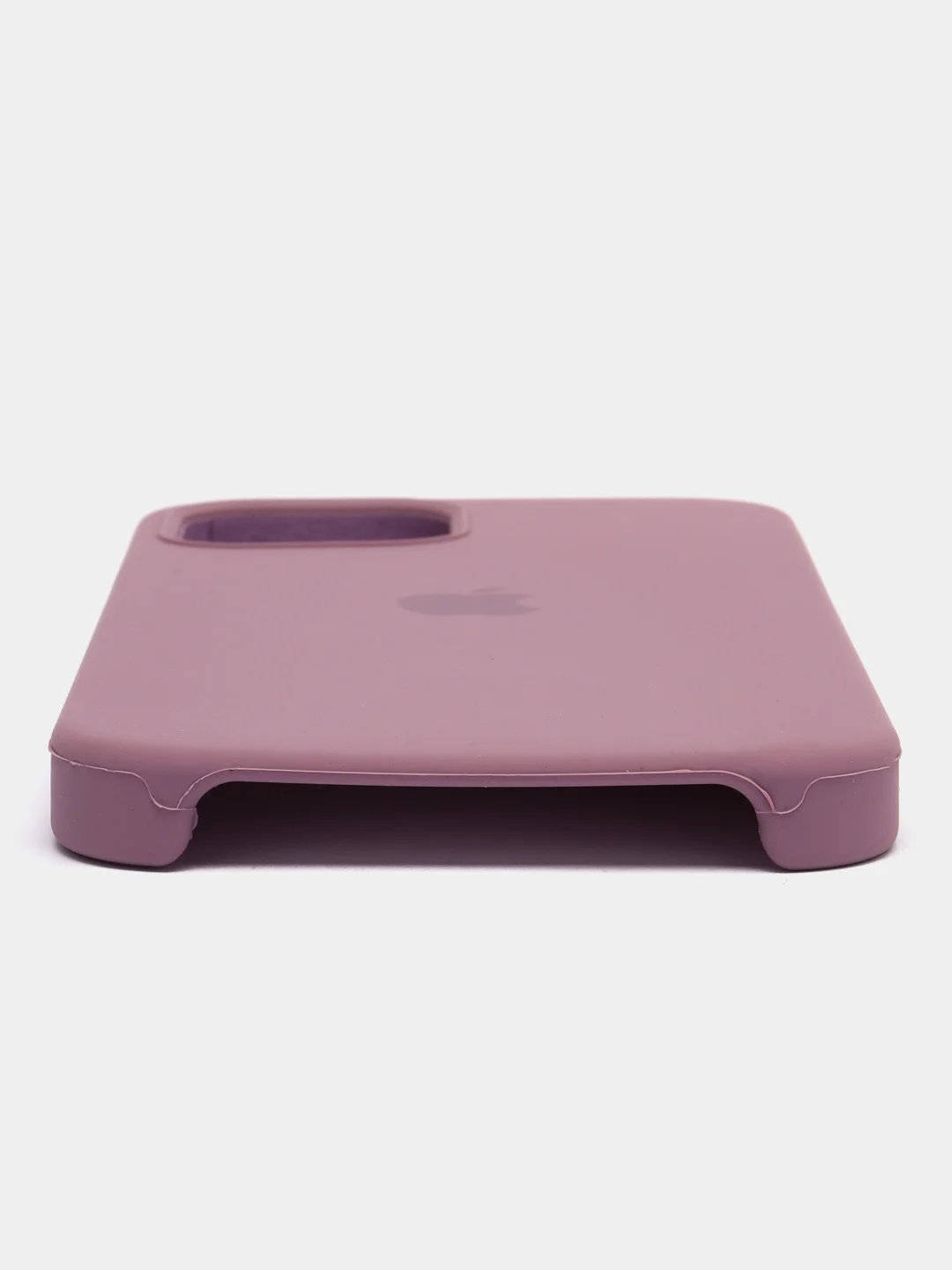 Синий меланж чехол Silicone Case для iPhone 12, 12 Pro с открытым низом