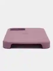 Синий меланж чехол Silicone Case для iPhone 12, 12 Pro с открытым низом