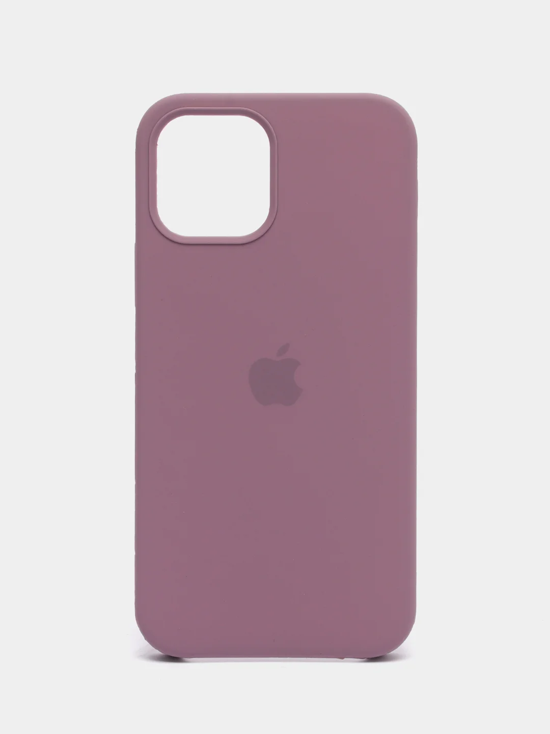 Сиреневый чехол Silicone Case для iPhone 12, 12 Pro с открытым низом