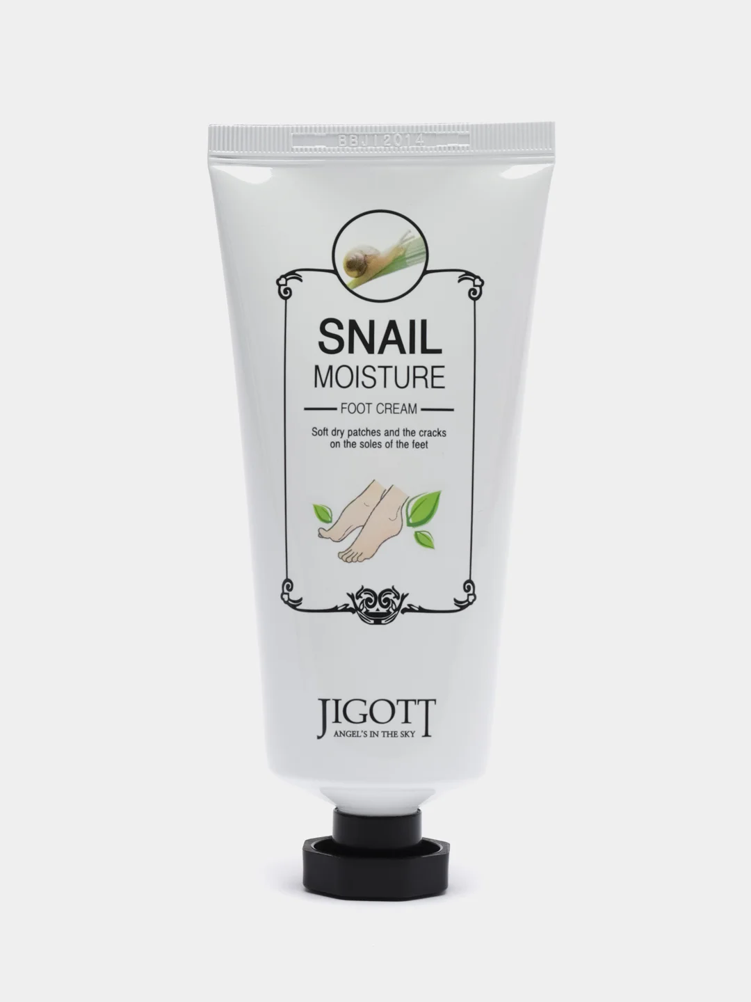 Увлажняющий крем для ног JIGOTT Snail Moisture Foot Cream, с улиточным муцином, 100 мл