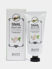 Увлажняющий крем для ног JIGOTT Snail Moisture Foot Cream, с улиточным муцином, 100 мл