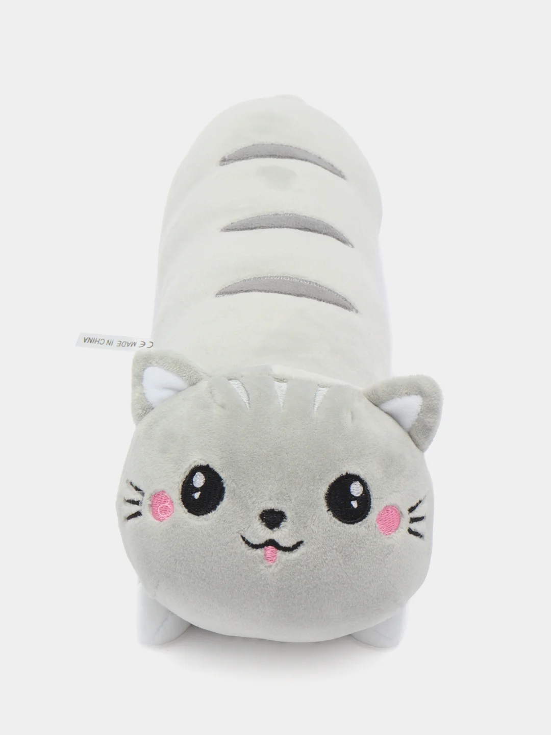 Серебряный мягкая игрушка-подушка "Кот Батон", 4 размера