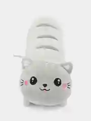 Серебряный мягкая игрушка-подушка "Кот Батон", 4 размера