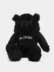 Черный мягкая игрушка "Мишка Blckbо", 30 см, черный, белый