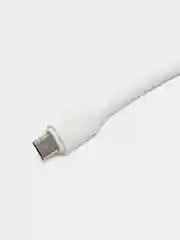 Белый кабель зарядный, мягкий из силикона, Borofone BX55 Type-C/Lightning/Mirco-USB для Android