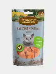 Кусочки Деревенские лакомства для кошек, куриные 45 г