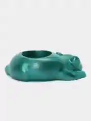 Бежевый подсвечник из гипса, ручная работа