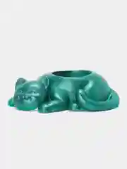 Бежевый подсвечник из гипса, ручная работа