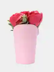 Алый букет из мыльных роз, ручная работа