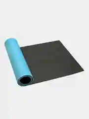Голубой коврик для йоги, спорта ISOLON Yoga Master 6, 180х60 см, 6 мм (высокая амортизация, нескользящий)