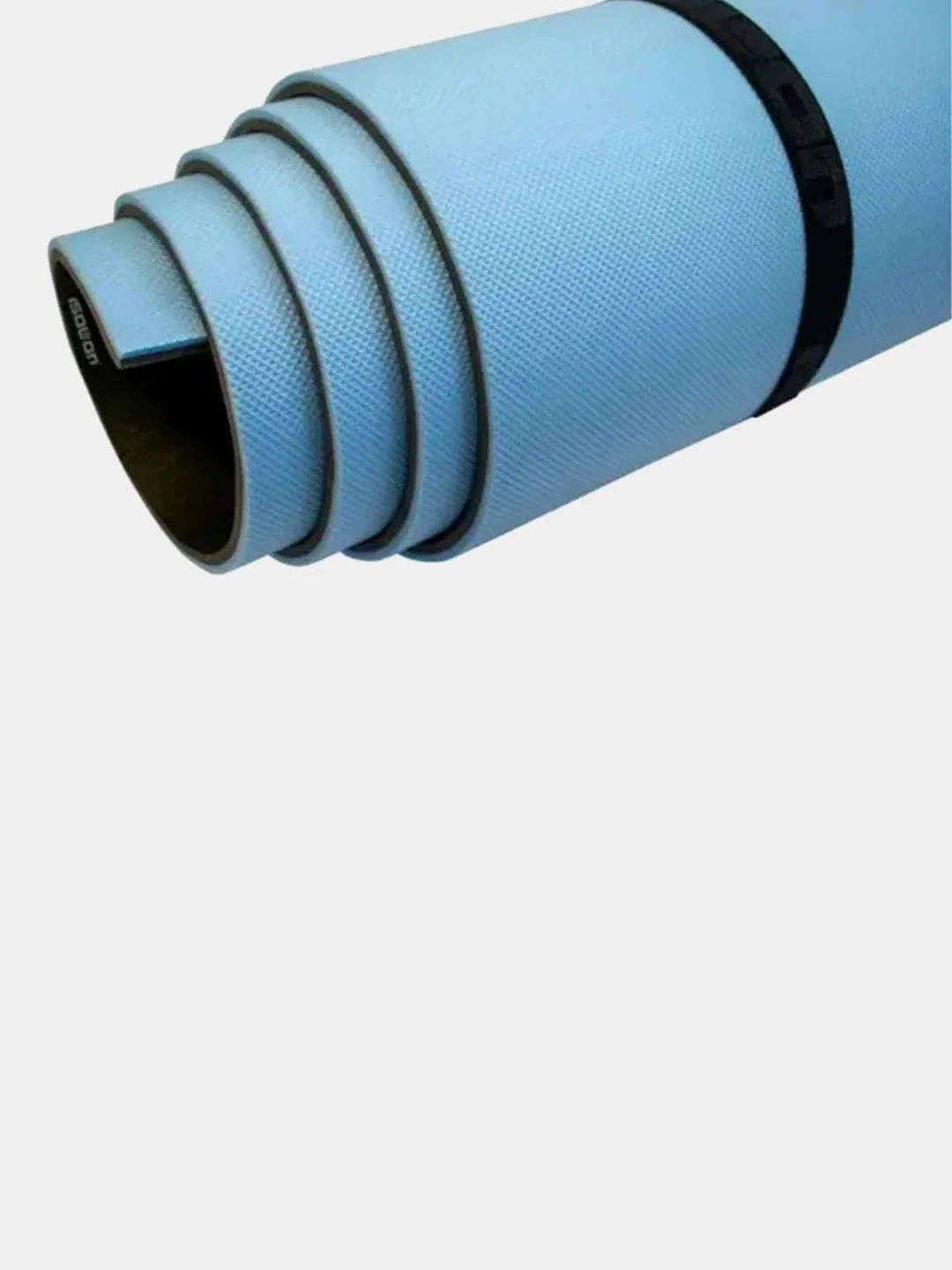 Голубой коврик для йоги, спорта ISOLON Yoga Master 6, 180х60 см, 6 мм (высокая амортизация, нескользящий)