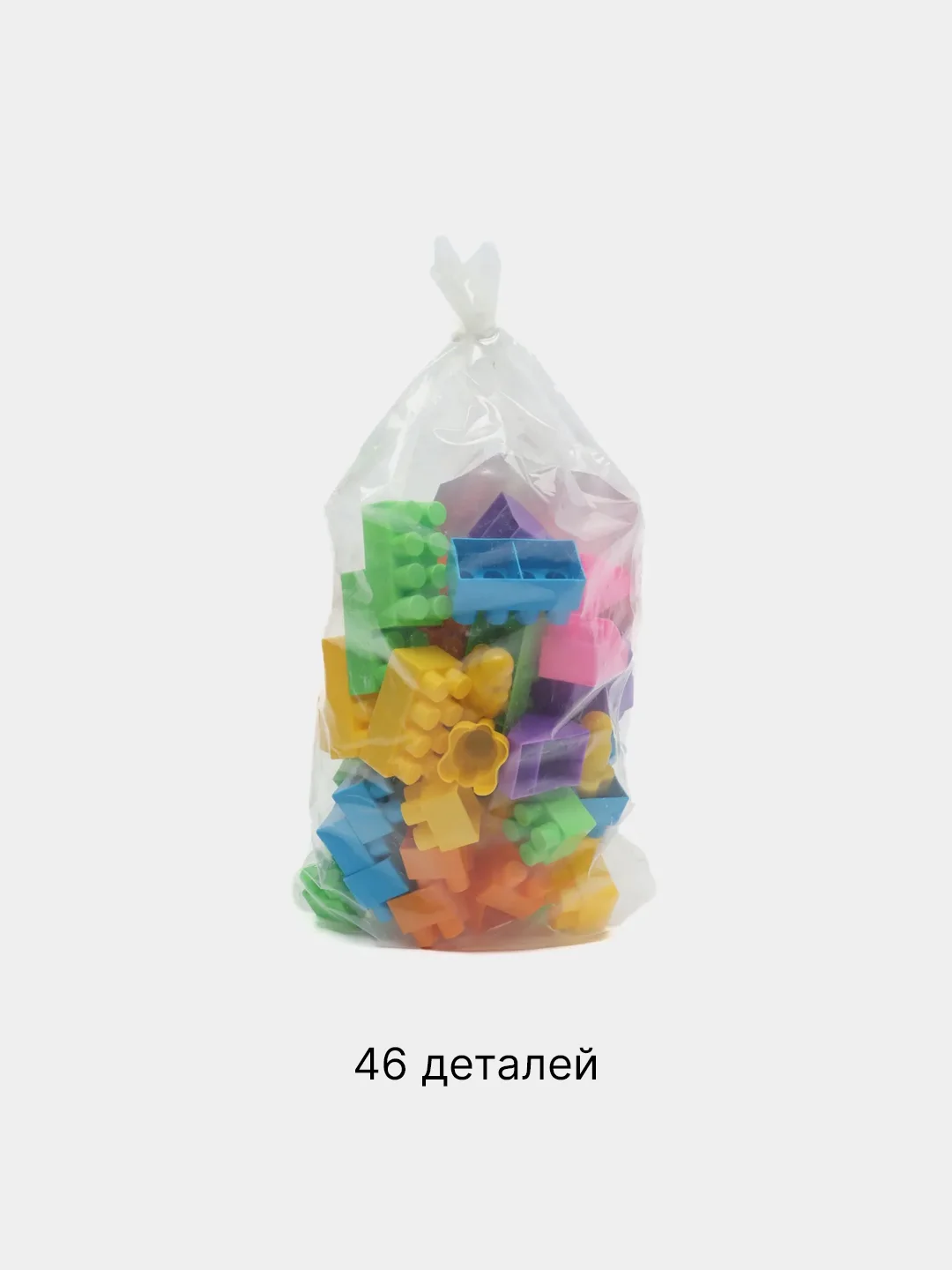 Белый детский блочный конструктор "Комби Блок" 35/50/100/150/200/300/400/500 шт, крупные детали