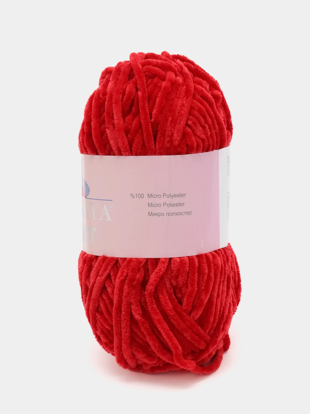 Алый пряжа Плюшевая Himalaya Velvet 100% Полиэстер 100г 120м
