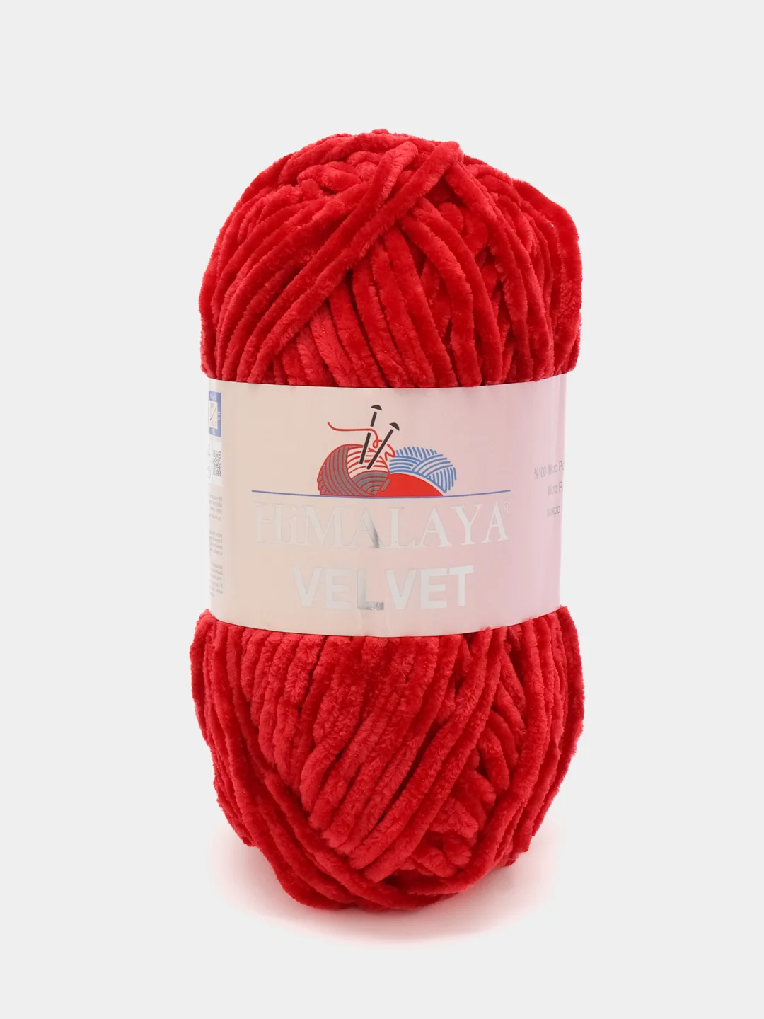 Алый пряжа Плюшевая Himalaya Velvet 100% Полиэстер 100г 120м