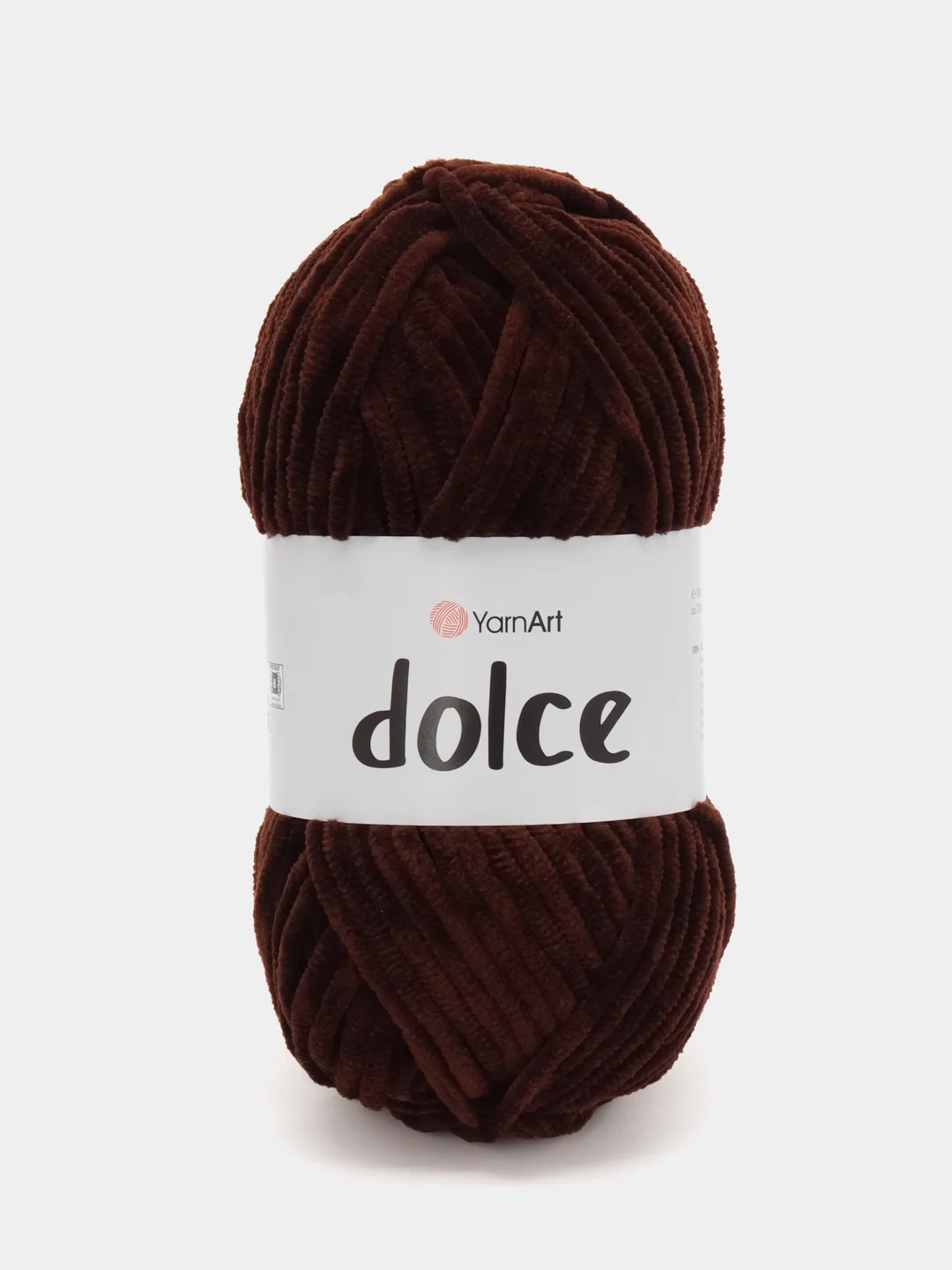 Шоколадный пряжа плюшевая YarnArt Dolce (ЯрнАрт Долче)