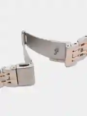 Бежевый металлический ремешок для Apple Watch 38, 40, 41, 42, 44, 45, 49 мм стальной браслет