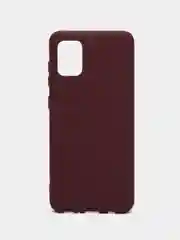 Бордовый чехол Silicone Case для Samsung A42, A41, A40, A32, A31, A30, A3, A22, A21s, A20