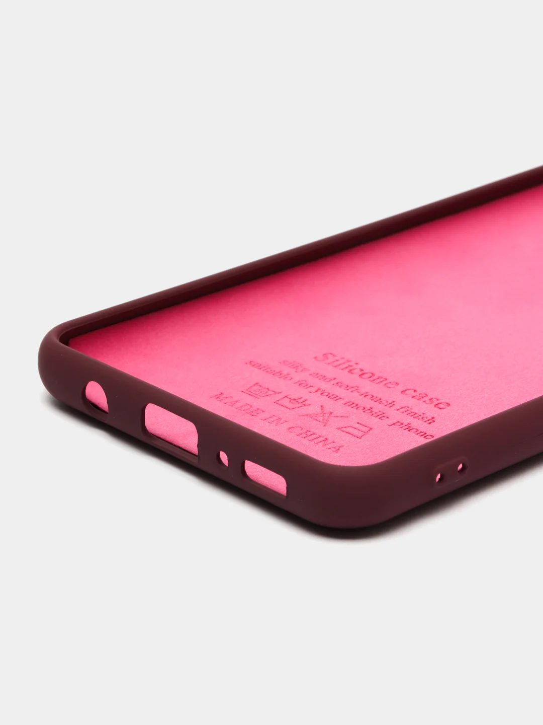 Бордовый чехол Silicone Case для Samsung A42, A41, A40, A32, A31, A30, A3, A22, A21s, A20