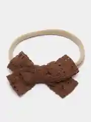 Коричневый повязка на голову, с бантиком, для девочки