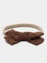 Коричневый повязка на голову, с бантиком, для девочки