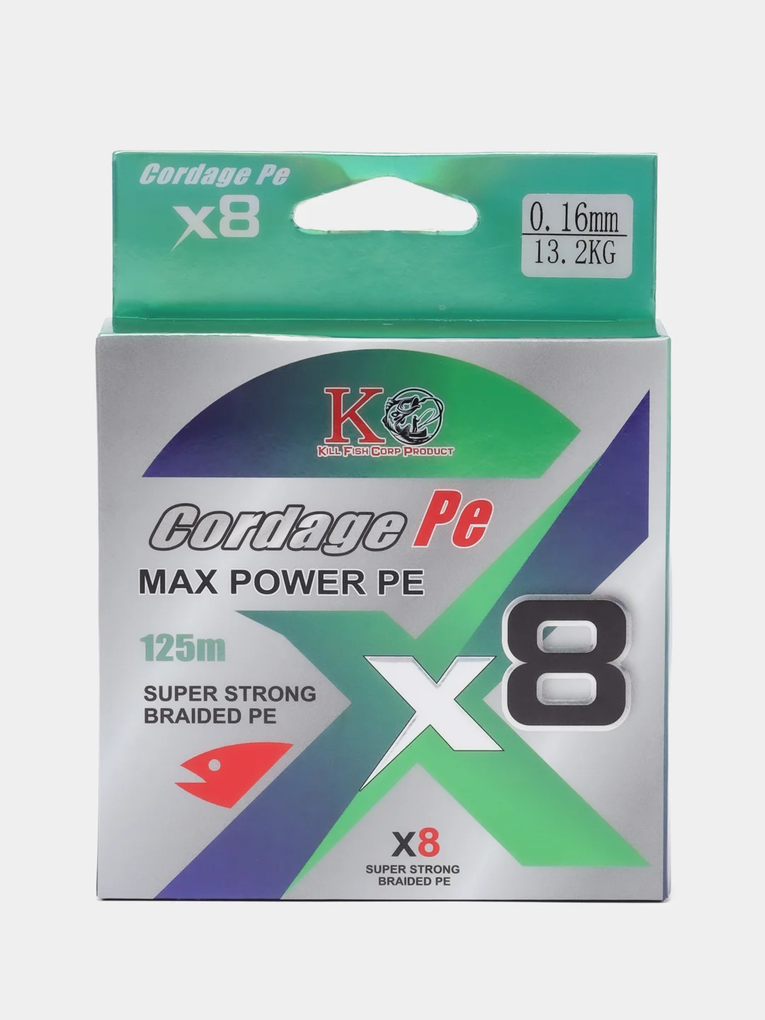 Плетеный шнур для рыбалки Cordage X8