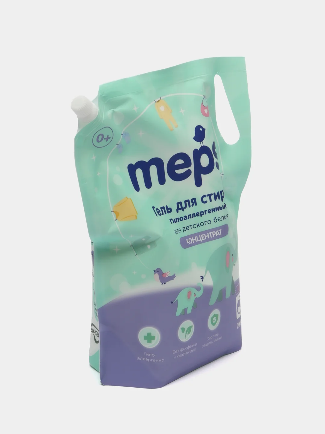 Гель для стирки детского белья Mepsi, 2 л, дойпак