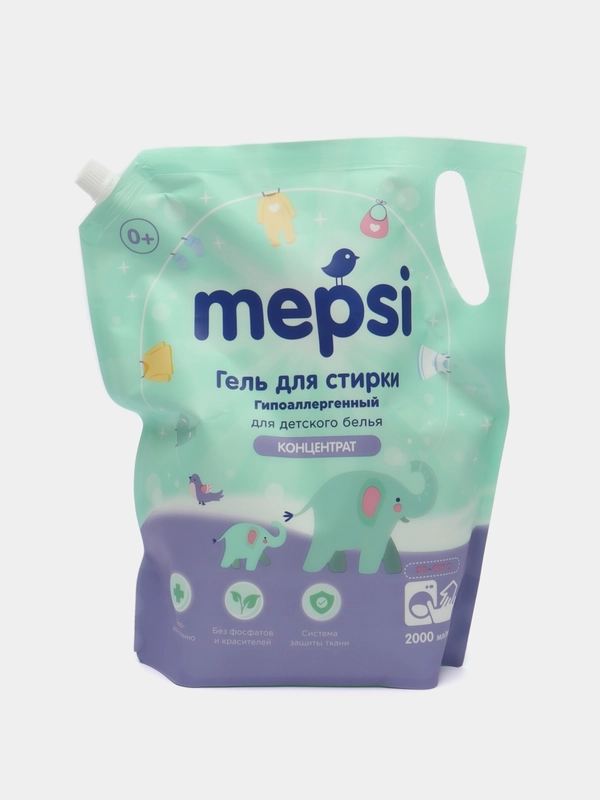 Гель для стирки детского белья Mepsi, 2 л, дойпак
