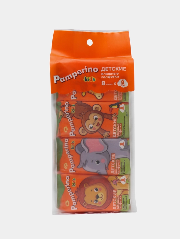 Влажные детские салфетки Pamperino, 1шт/8шт