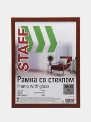 Рамка, фоторамка, для фотографий и грамот, 30 х 40 см, STAFF, багет 18 мм