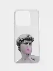 Алый силиконовый чехол для Tecno Spark 10 Pro (Техно Спарк 10 Про), с принтом, с рисунком