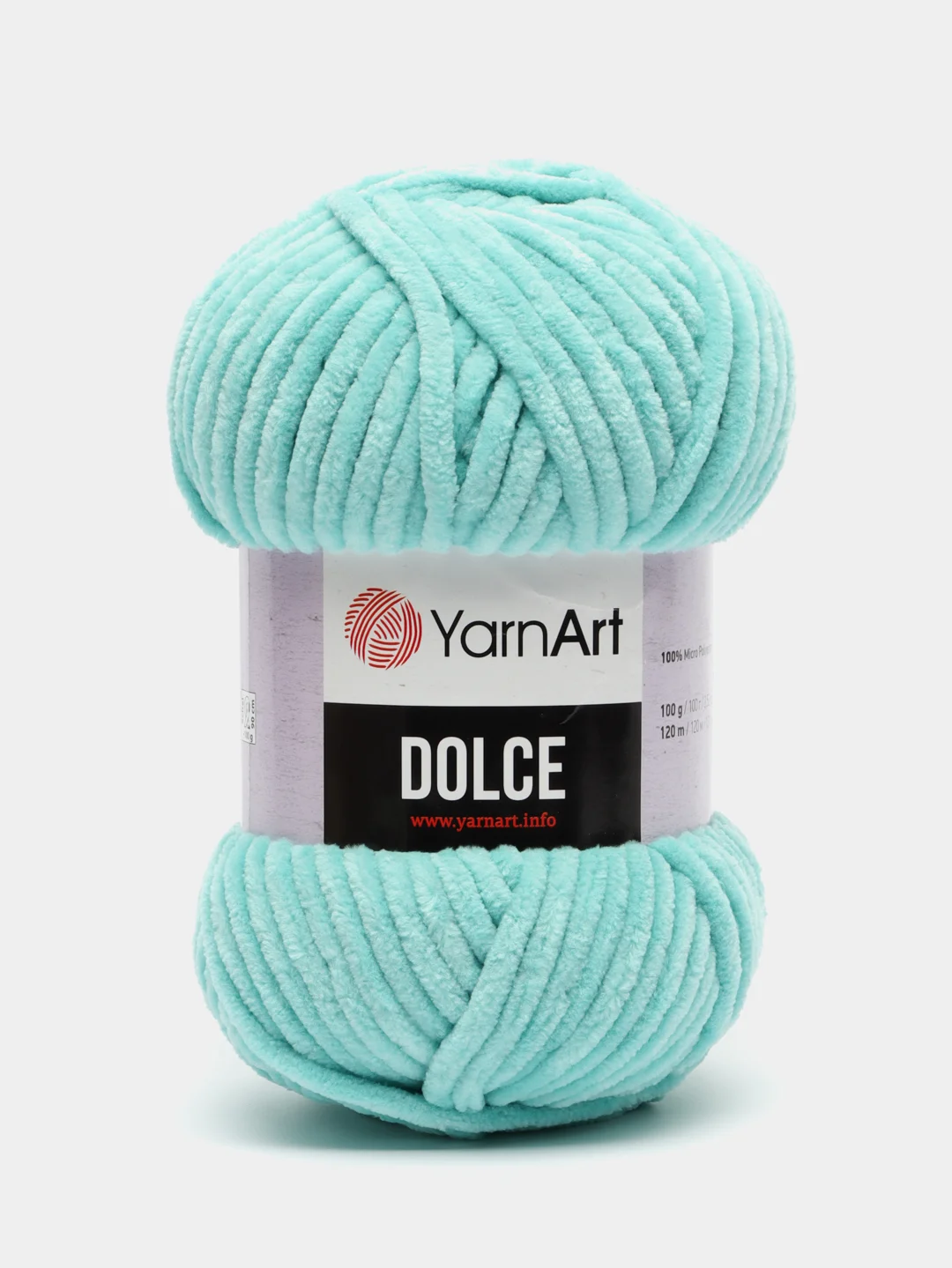 Бирюзовый пряжа плюшевая YarnArt Dolce (ЯрнАрт Долче)