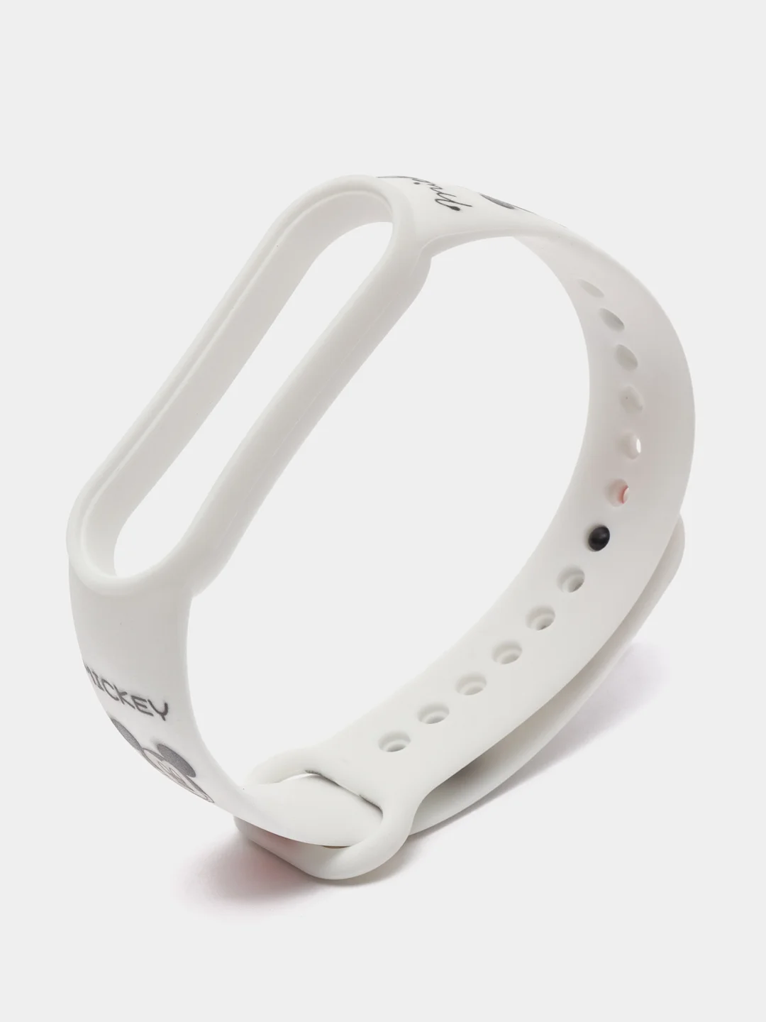 Красный силиконовый ремешок с принтом для Xiaomi Mi Band 7 / 3 / 4 / 5 / 6