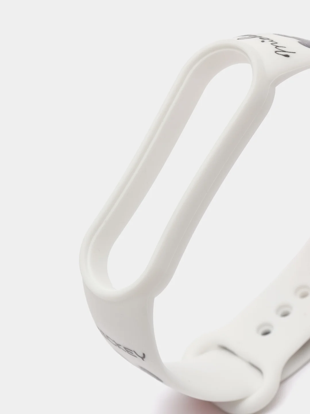 Красный силиконовый ремешок с принтом для Xiaomi Mi Band 7 / 3 / 4 / 5 / 6