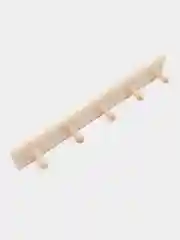 Вешалка для бани и сауны, массив липы, 5 крючков