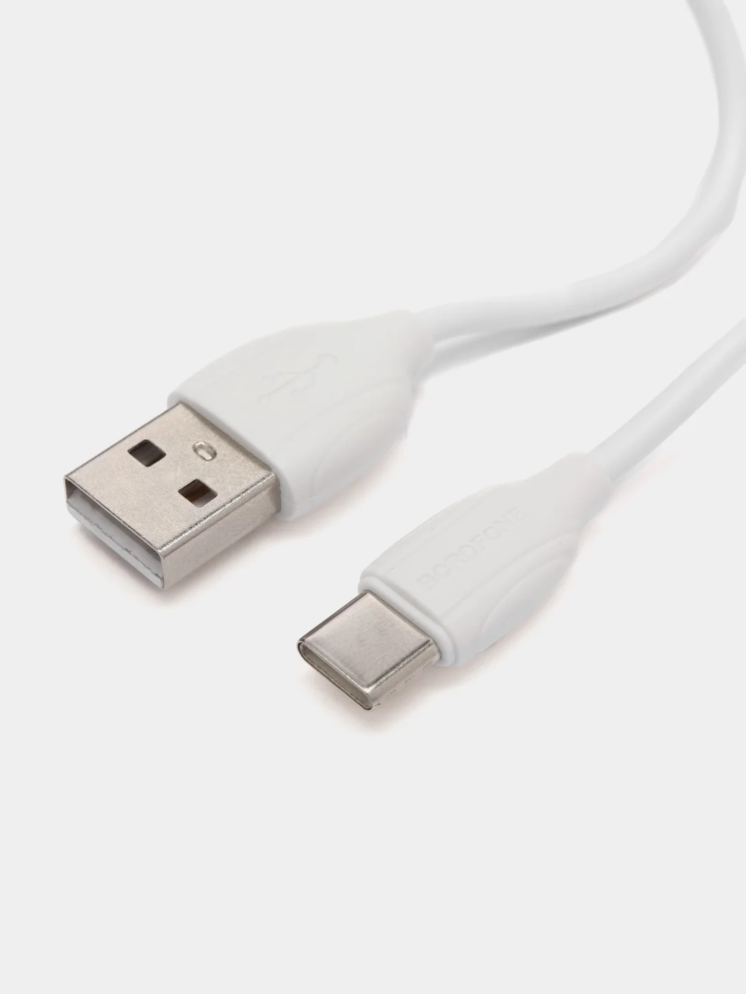 Белый сетевой блок питания для iPhone / Type-C / Micro-USB, QC 3.0A, 18W, BA47A